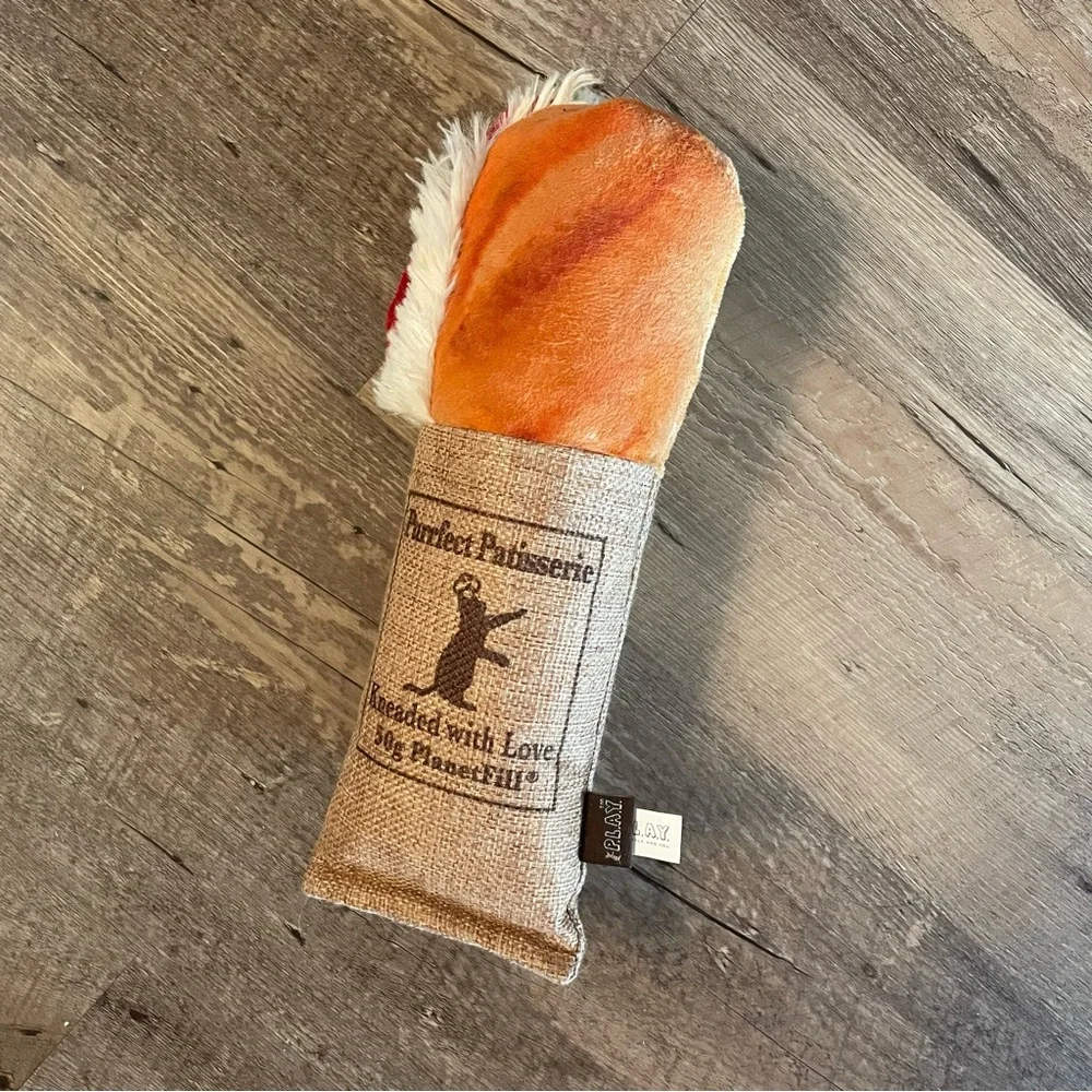 Sandwich Cat Toy Food Themed Tuna Baguette Kicker Crinkle Pet Toy Catnip Filled